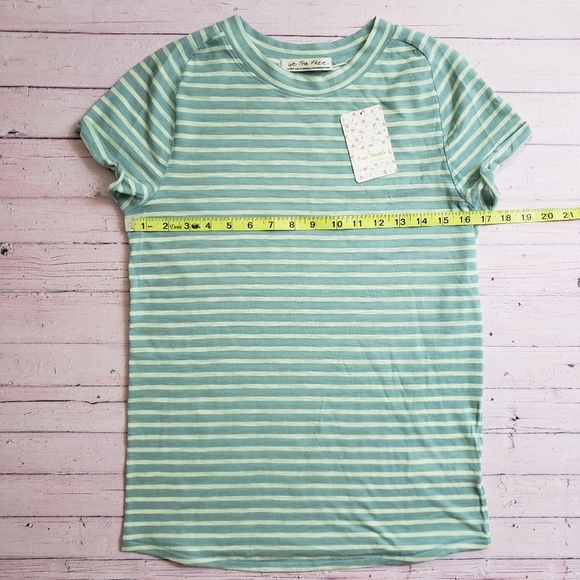 We The Free | Night Sky Stripe Tee in Sage Combo - Picture 14 of 14